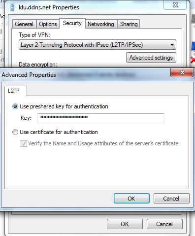L2TP IPsec Key